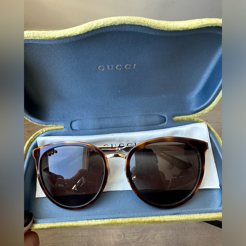 Gucci Tortoise Cat Eye Sunglasses